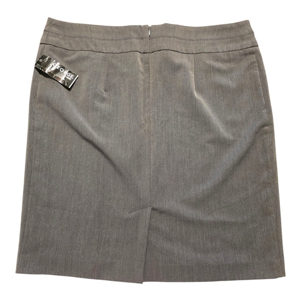 George Women's Size 12 Charcoal Grey Heather Pencil Skirt Business Casual New - Picture 2 of 8
